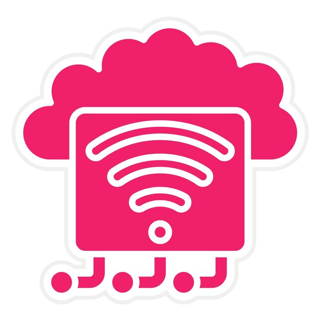 Projekt wektorowy Internet rzeczy Icon Style