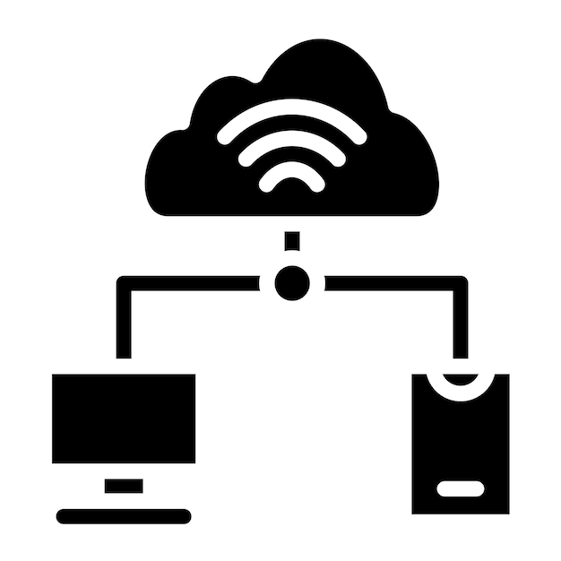 Projekt wektorowy Internet rzeczy Icon Style