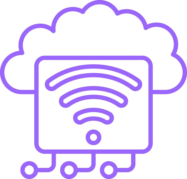 Projekt wektorowy Internet rzeczy Icon Style