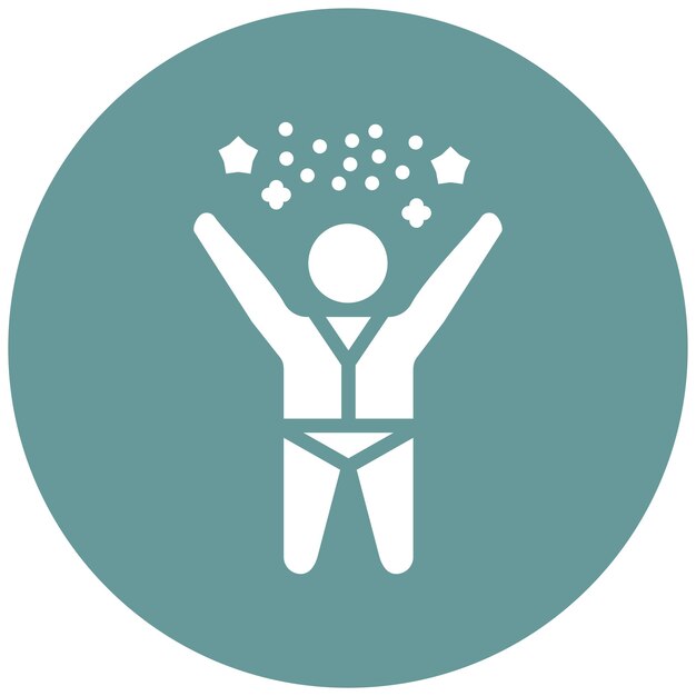 Projekt wektorowy Jubilate Icon Style