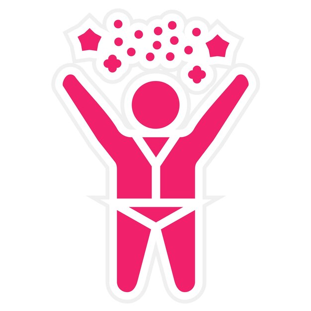 Projekt wektorowy Jubilate Icon Style