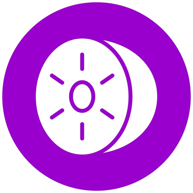 Projekt wektorowy Kiwi Kraze Icon Style