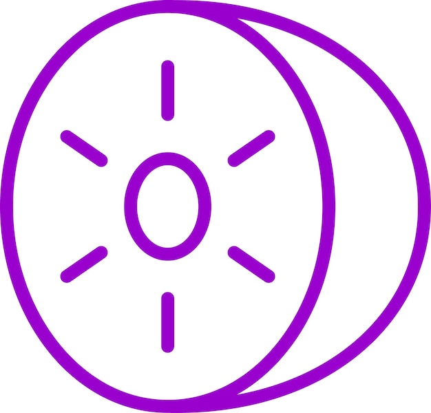 Projekt wektorowy Kiwi Kraze Icon Style