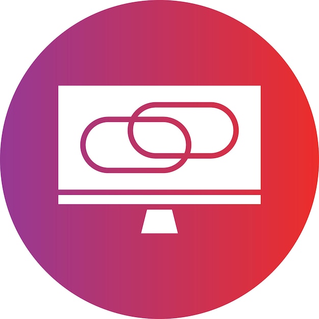 Projekt wektorowy Live Links Icon Style