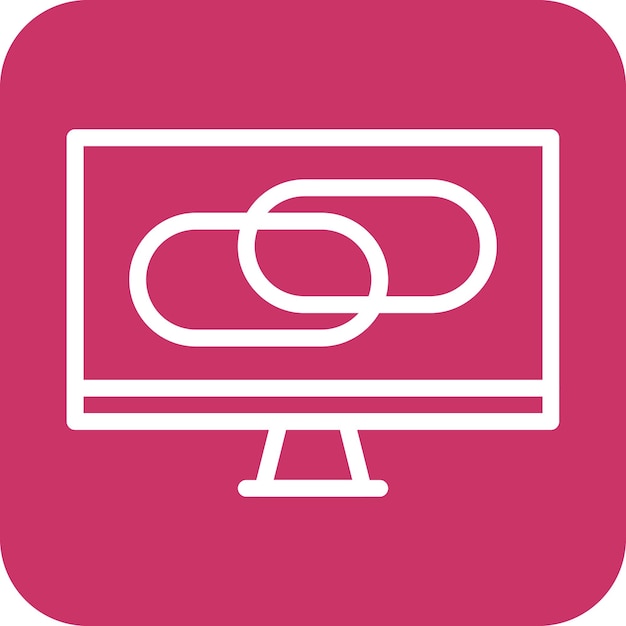 Projekt wektorowy Live Links Icon Style