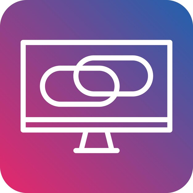 Projekt wektorowy Live Links Icon Style