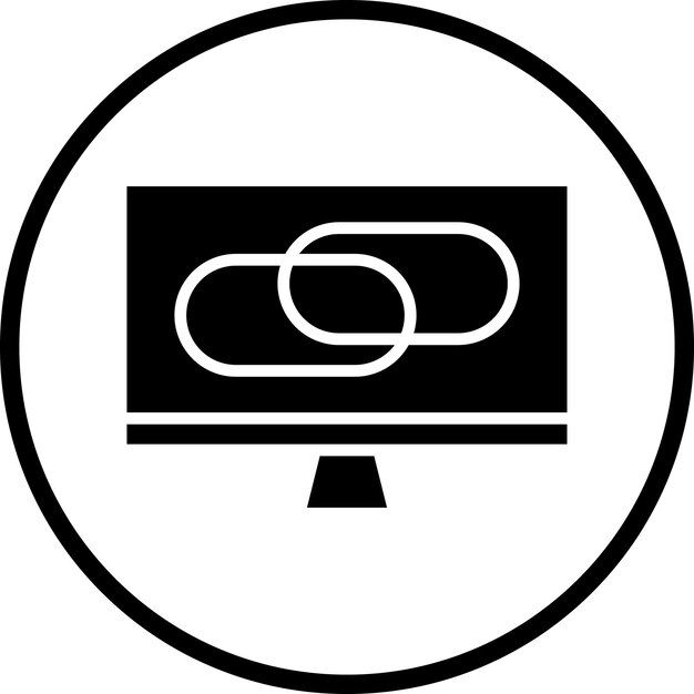 Projekt wektorowy Live Links Icon Style