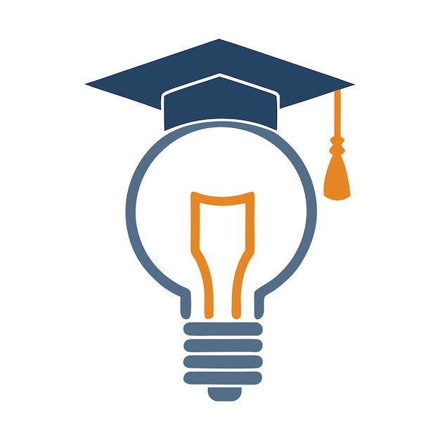 Projekt wektorowy logo edukacji i innowacji