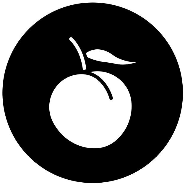 Projekt wektorowy Nectarine Nectar Icon Style