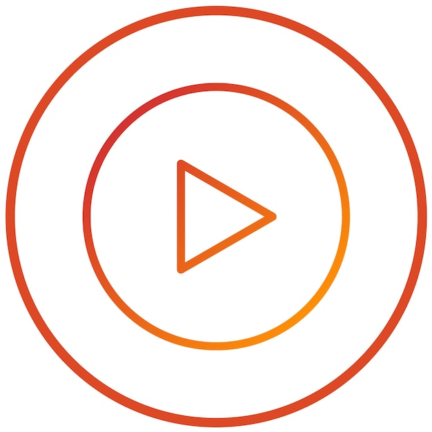 Projekt wektorowy Play Icon Style