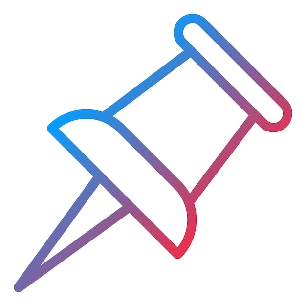 Projekt wektorowy Push Pin Icon Style