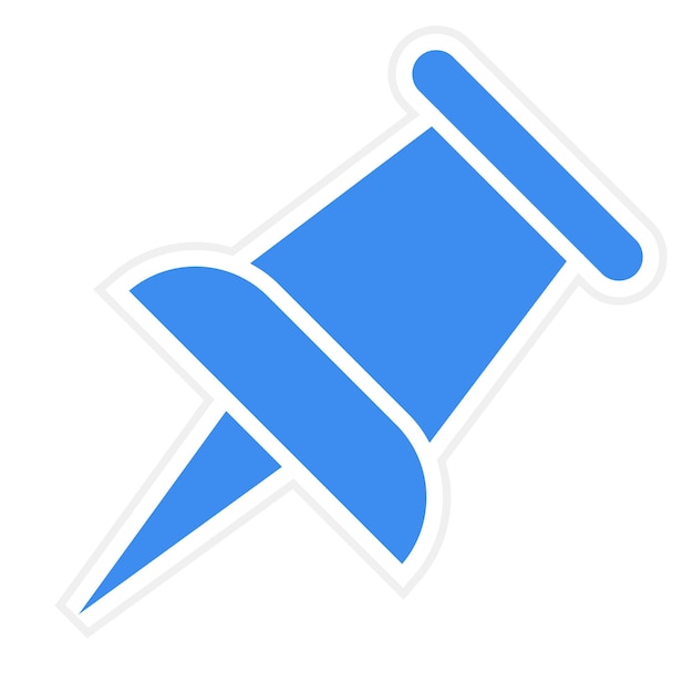 Projekt wektorowy Push Pin Icon Style