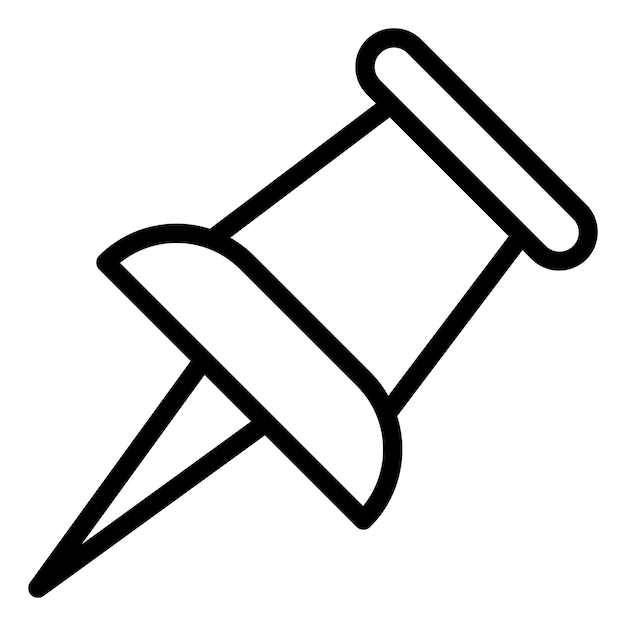 Projekt wektorowy Push Pin Icon Style