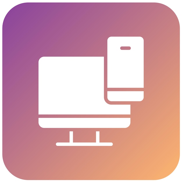 Projekt wektorowy Responsive Design Icon Style