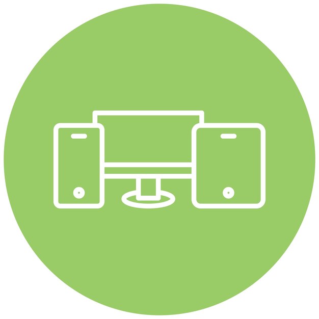 Projekt wektorowy Responsive Design Icon Style