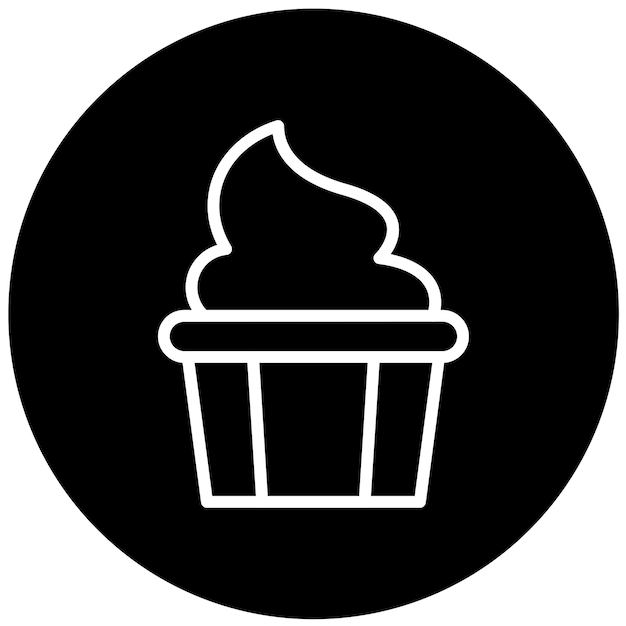 Projekt wektorowy Soft Serve Icon Style
