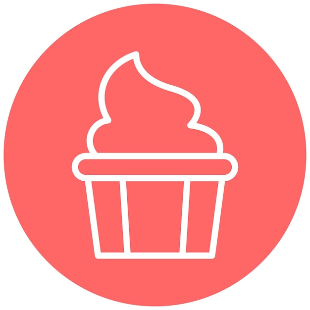 Projekt wektorowy Soft Serve Icon Style