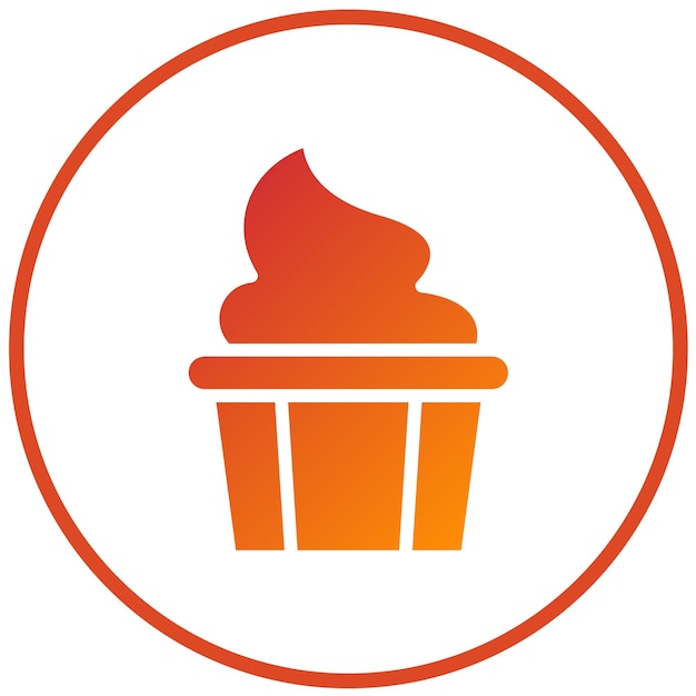 Projekt wektorowy Soft Serve Icon Style