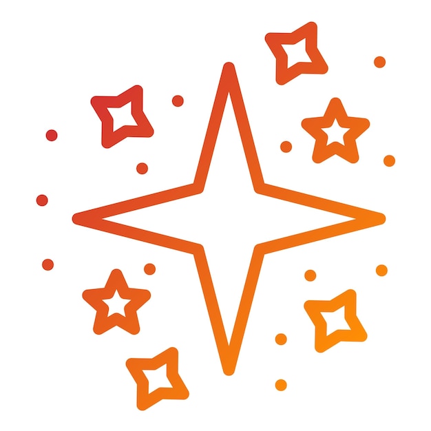 Projekt wektorowy Sparkling Sparkle Icon Style