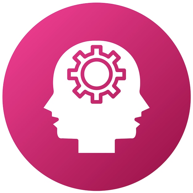 Projekt wektorowy Styl ikony psychologii poznawczej