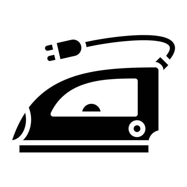 Projekt wektorowy Styl ikony żelaza parowego