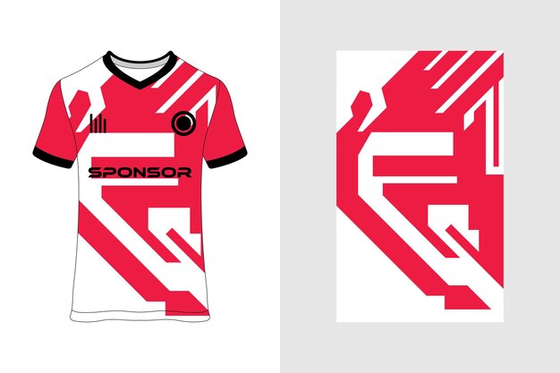 Plik wektorowy projekt wzoru koszulki piłkarskiej koszulka sublimacyjna strój piłkarski do piłki nożnej koszulka koszykarska