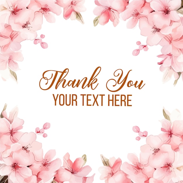 Projekt zaproszeniowej karty akwarelowej Floral Clipart