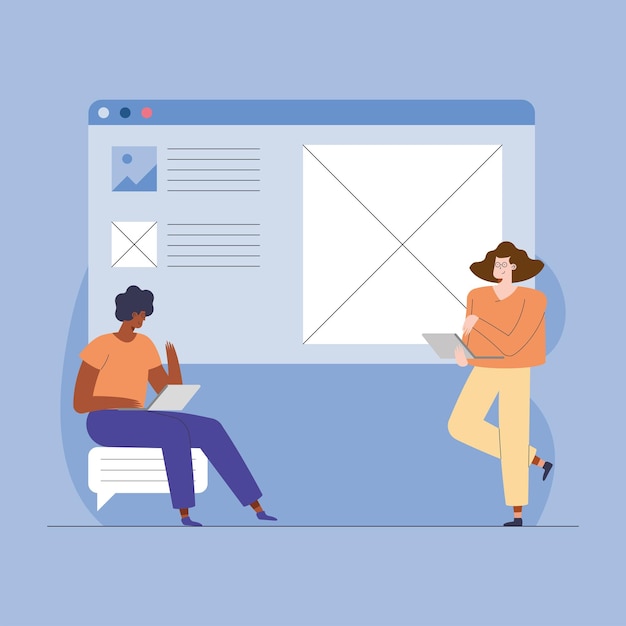 Projektanci par UI i UX