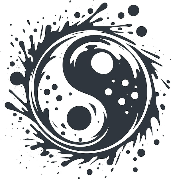 Plik wektorowy projektant stylizowany wektor yin yang symbol