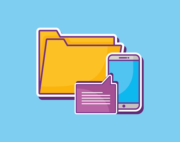 Plik wektorowy projektowanie folderów dokumentów