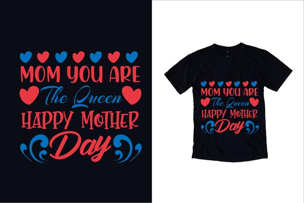 Projektowanie Koszulek Na Dzień Matki I Projektowanie Typografii