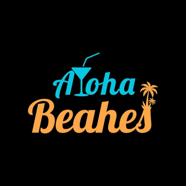 Plik wektorowy projektowanie logo aloha beaches