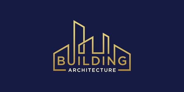 Projektowanie logo architektury luksusowego budynku