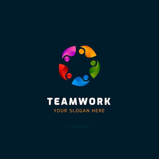Projektowanie logo biznesowego pracy zespołowej