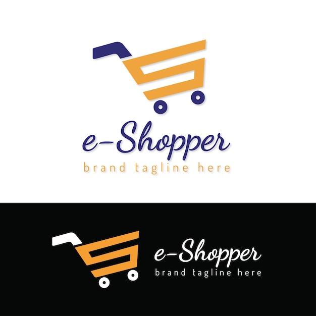 Plik wektorowy projektowanie logo e-commerce