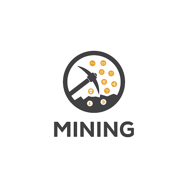 Plik wektorowy projektowanie logo górnictwa