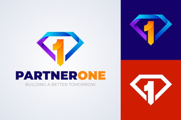 Plik wektorowy projektowanie logo gradient 1