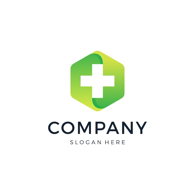 Plik wektorowy projektowanie logo hexagon medical
