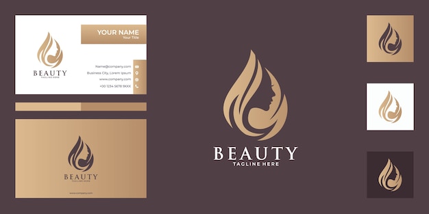Projektowanie Logo I Wizytówka Piękna Kobiet, Dobre Wykorzystanie W Modzie, Salonie, Logo Spa