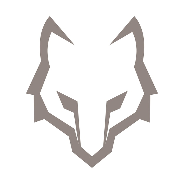 Plik wektorowy projektowanie logo ikona wilka