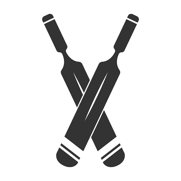 Plik wektorowy projektowanie logo ikony sportu krykieta