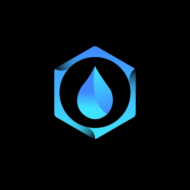 Plik wektorowy projektowanie logo kropli wody