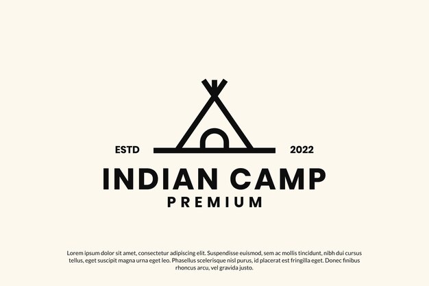 Projektowanie Logo Kultury Indyjskich Linii Obozowych W Domu