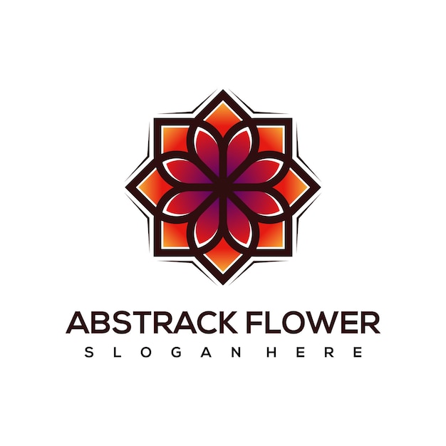 Projektowanie Logo Kwiat Abstrack