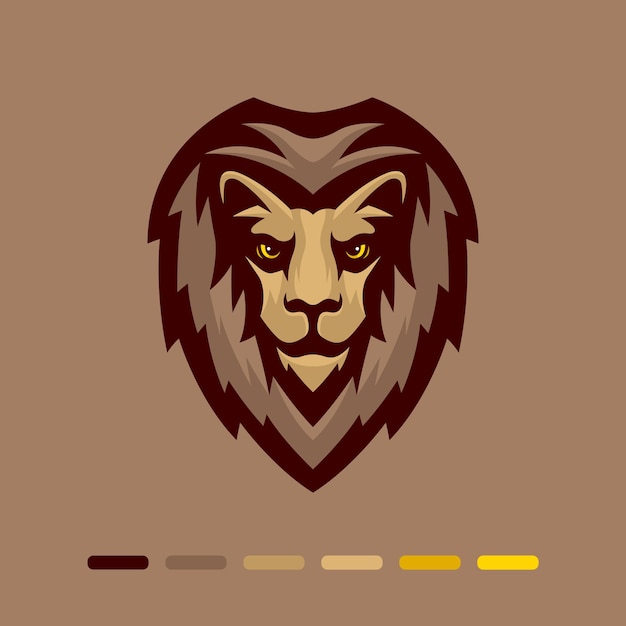 Plik wektorowy projektowanie logo lion gaming e-sports