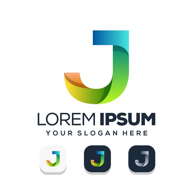Projektowanie logo litery J.