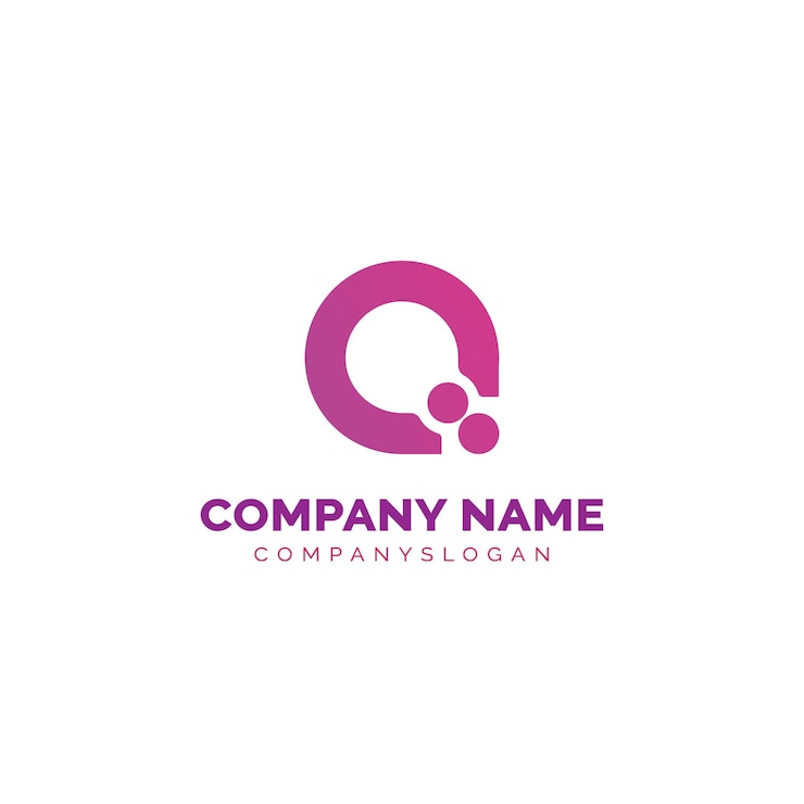 Wektor projektowanie logo litery q.