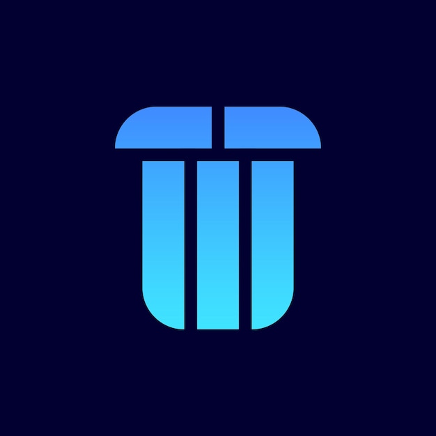 Plik wektorowy projektowanie logo litery t i tmt