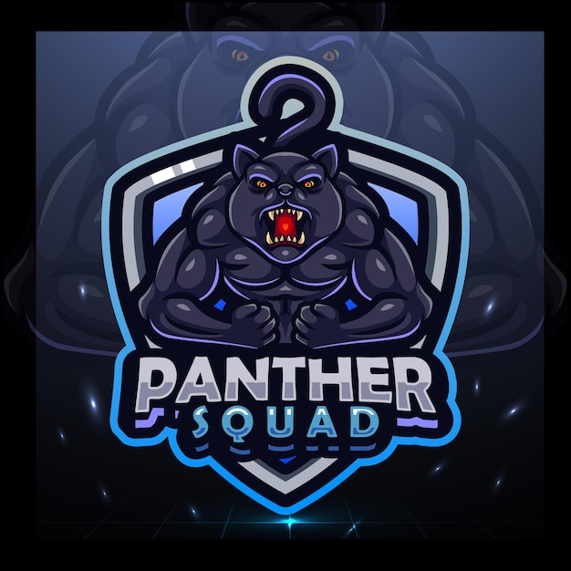 Projektowanie logo maskotka Panther esport