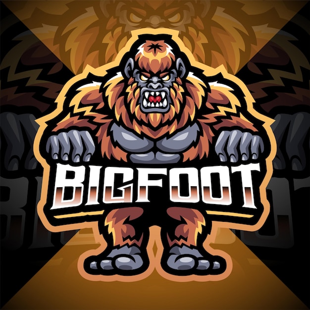 Projektowanie Logo Maskotki Bigfoot E-sport